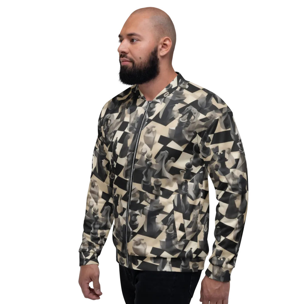 Checkmate Nocturne on Bomber Jacket — Left