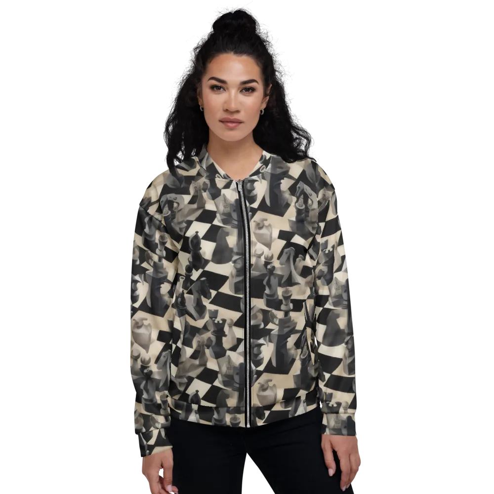 Checkmate Nocturne on Bomber Jacket — Front