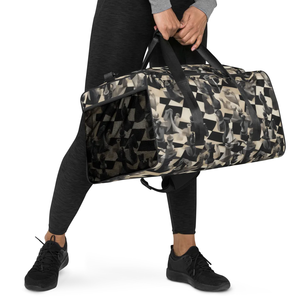 Checkmate Nocturne on Duffle Bag — Right Front