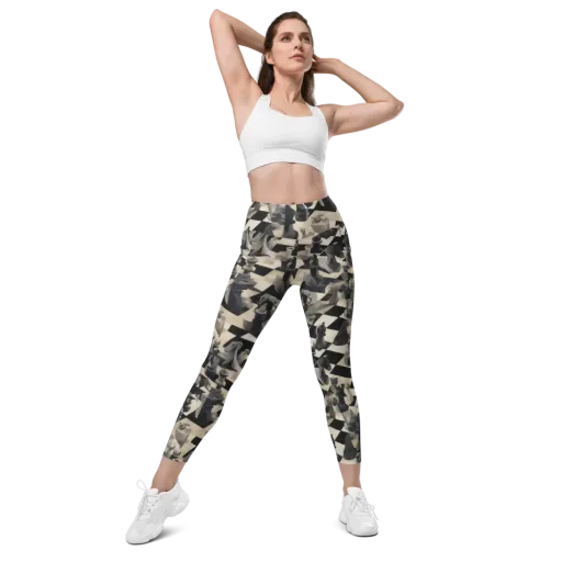 Checkmate Nocturne on a Leggings with Pockets