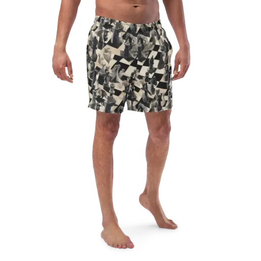 Checkmate Nocturne on a Swim Trunks