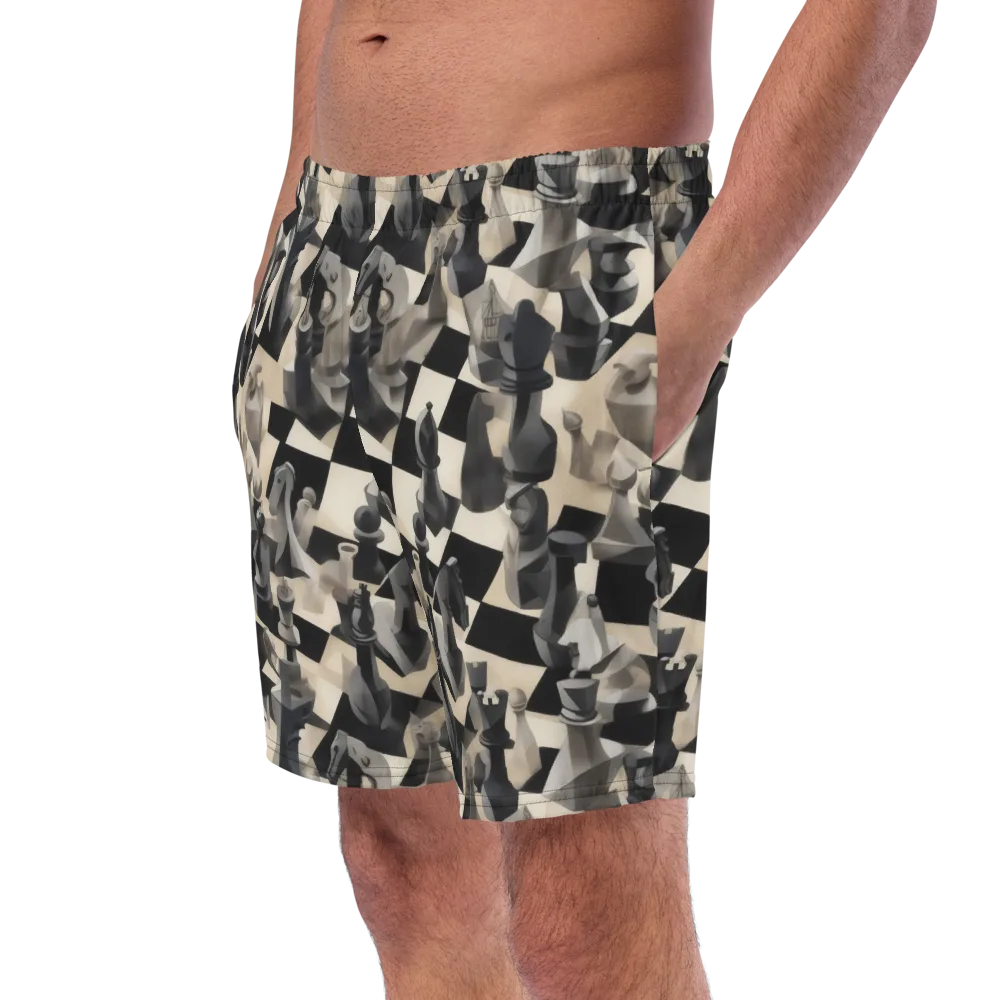 Checkmate Nocturne on Swim Trunks — Left Front