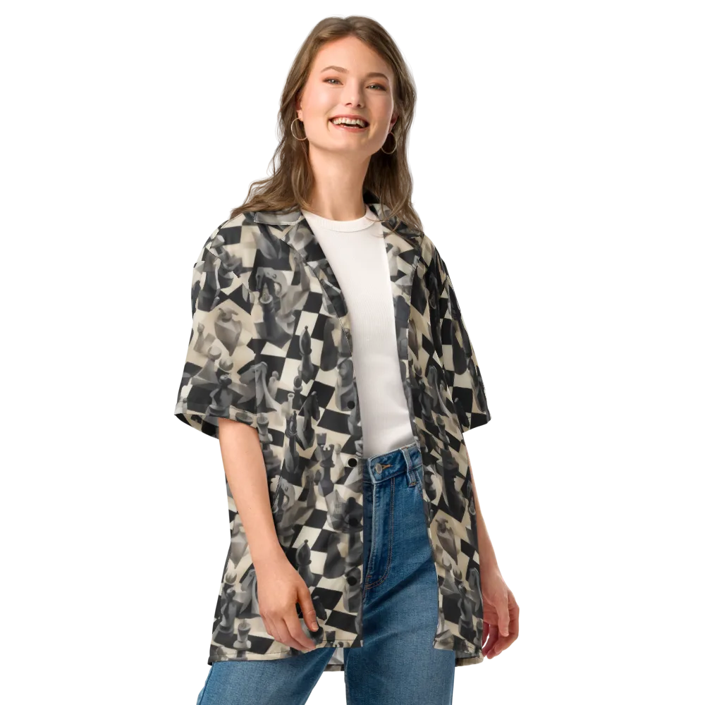 Checkmate Nocturne on Button Shirt — Front