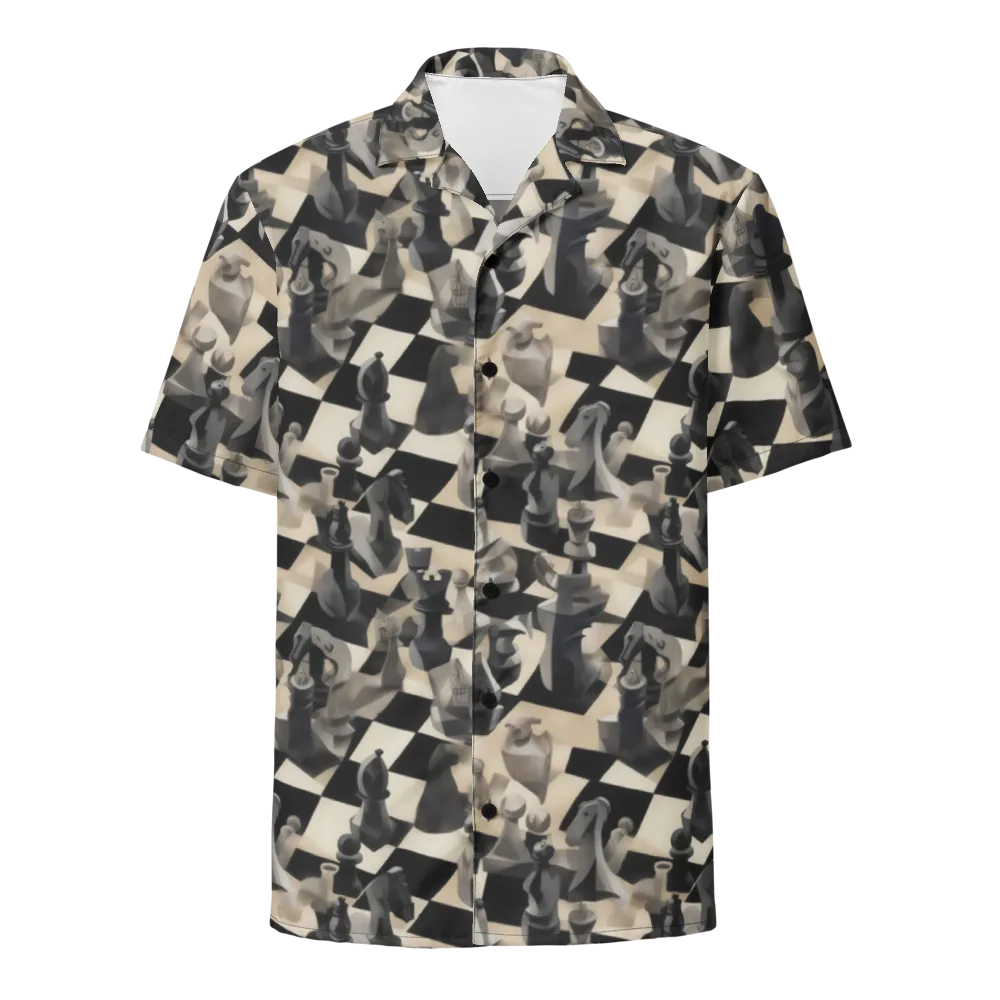 Checkmate Nocturne on Button Shirt — Front