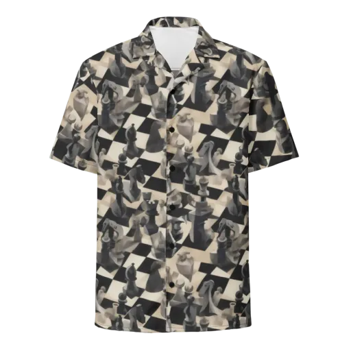 Checkmate Nocturne on a Button Shirt