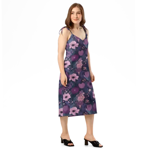 Afterdark Florals on a Slip Dress
