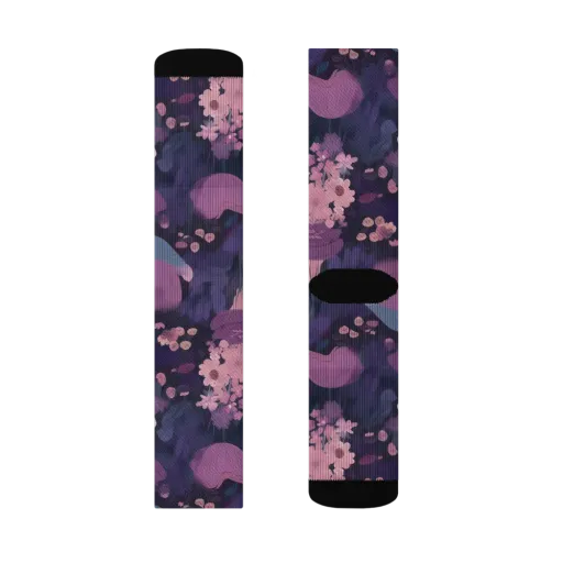 Afterdark Florals on a Socks
