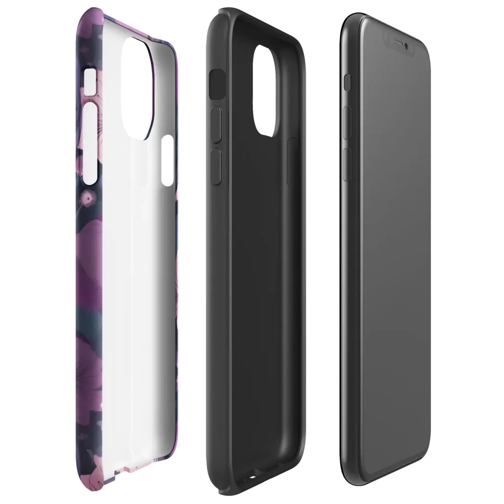 Afterdark Florals on Tough Case for iPhone® — Right