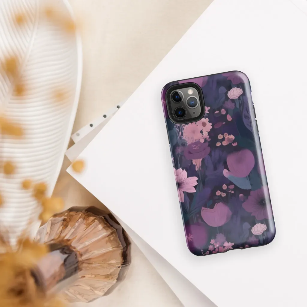 Afterdark Florals on Tough Case for iPhone® — Front