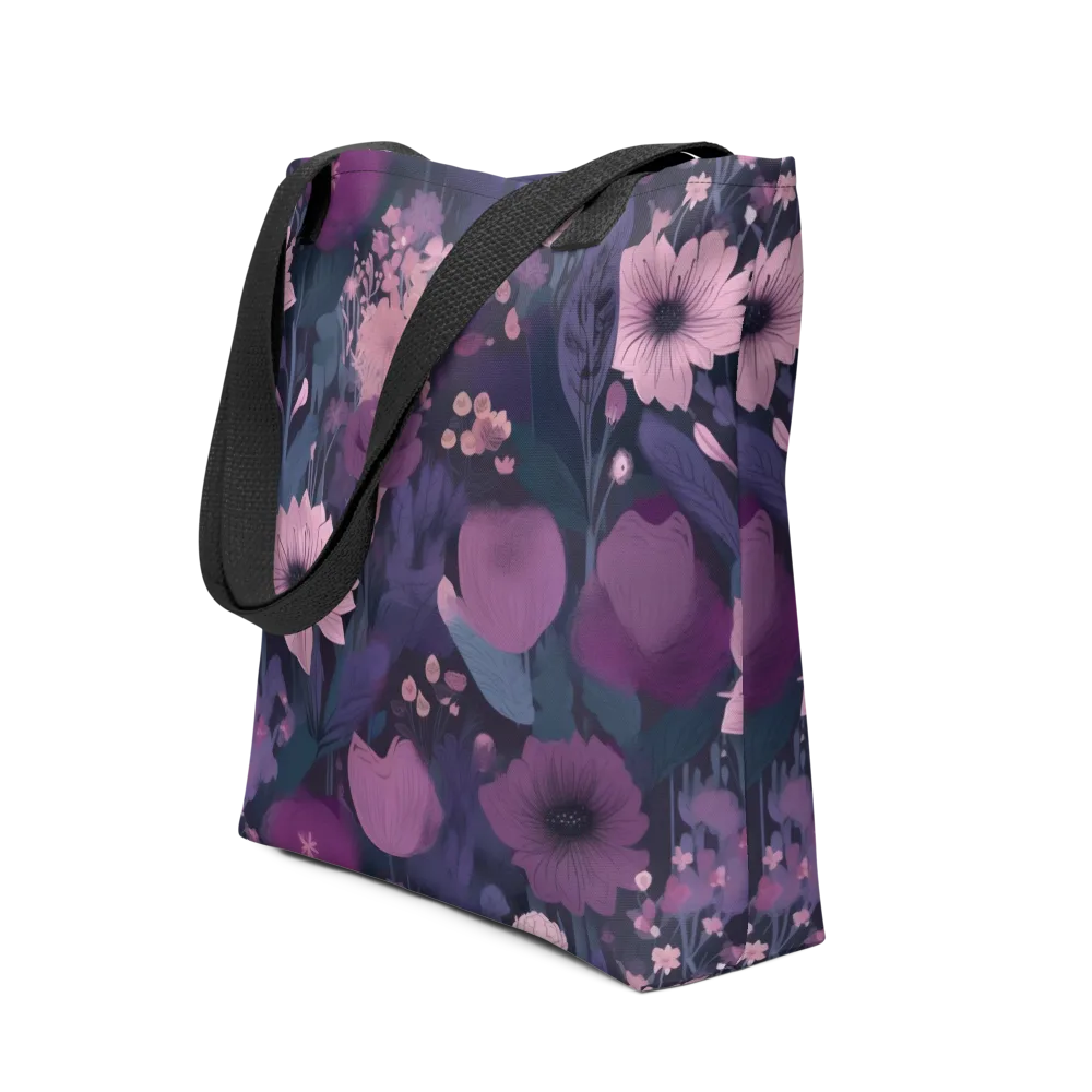 Afterdark Florals on Tote Bag — Front