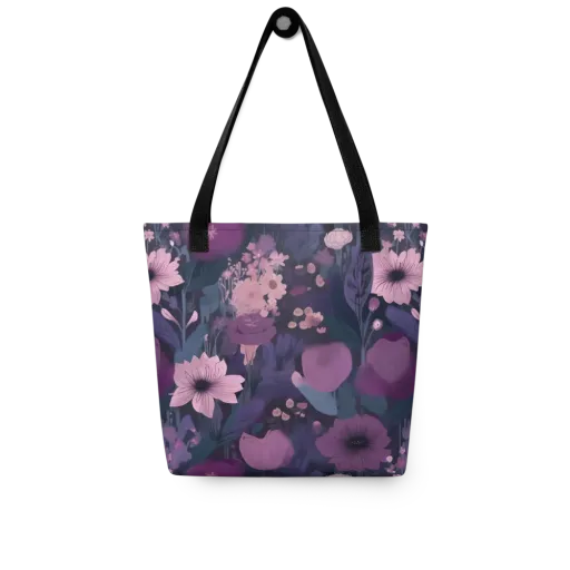 Afterdark Florals on a Tote Bag