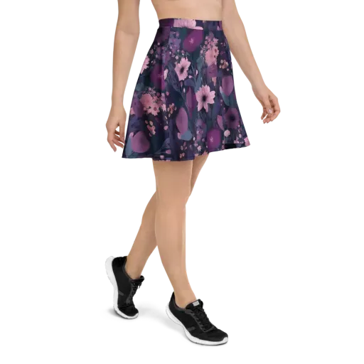 Afterdark Florals on a Skater Skirt