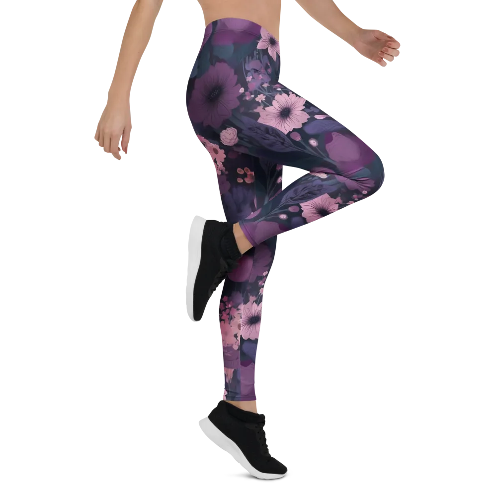 Afterdark Florals on Leggings — Right