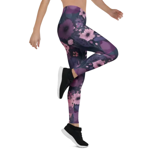 Afterdark Florals on a Leggings