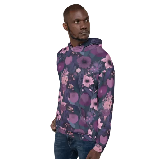 Afterdark Florals on a Hoodie