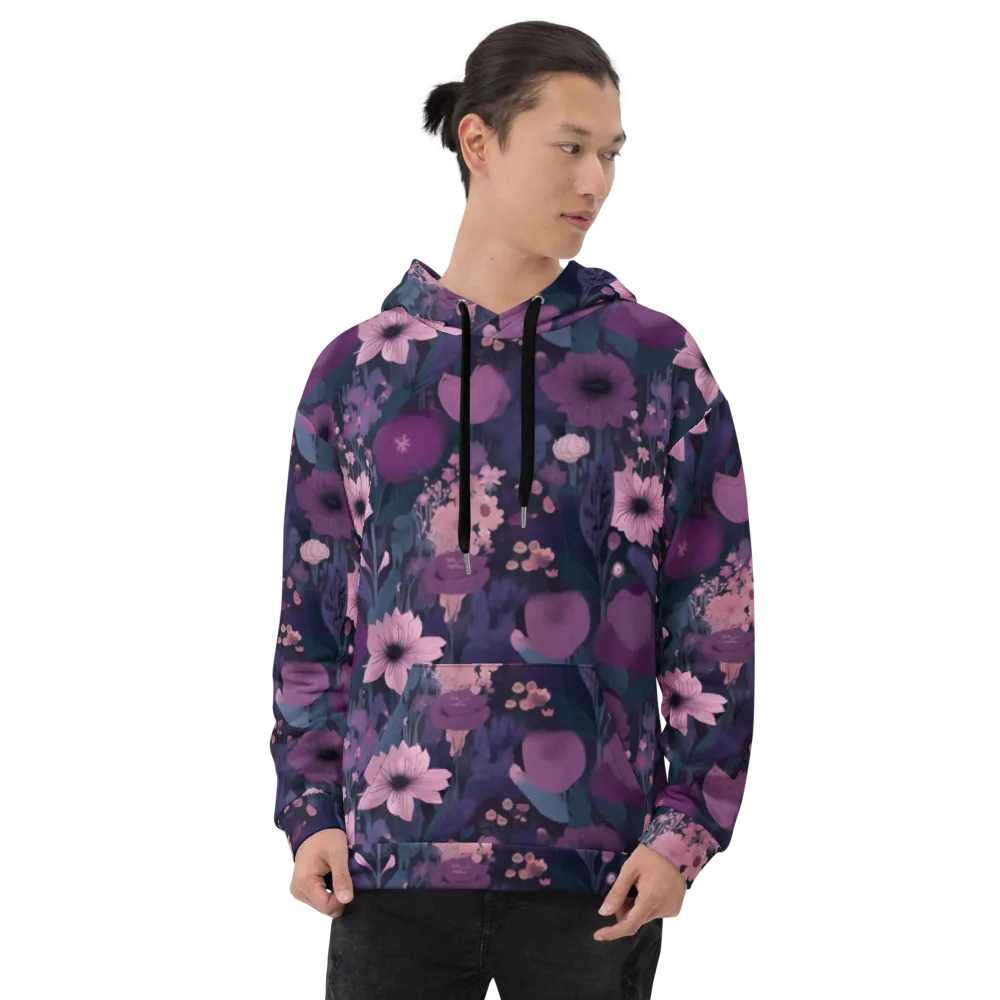Afterdark Florals on Hoodie — Front