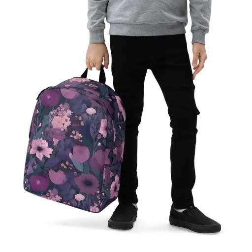 Afterdark Florals on a Minimalist Backpack