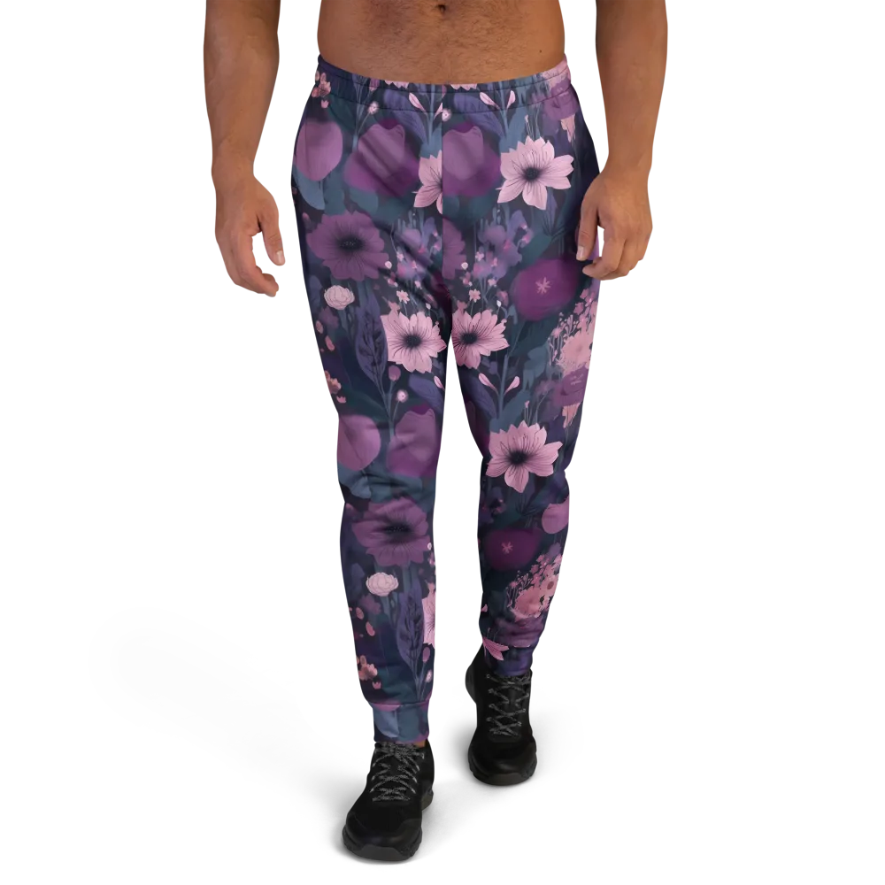 Afterdark Florals on Men's Joggers — Front