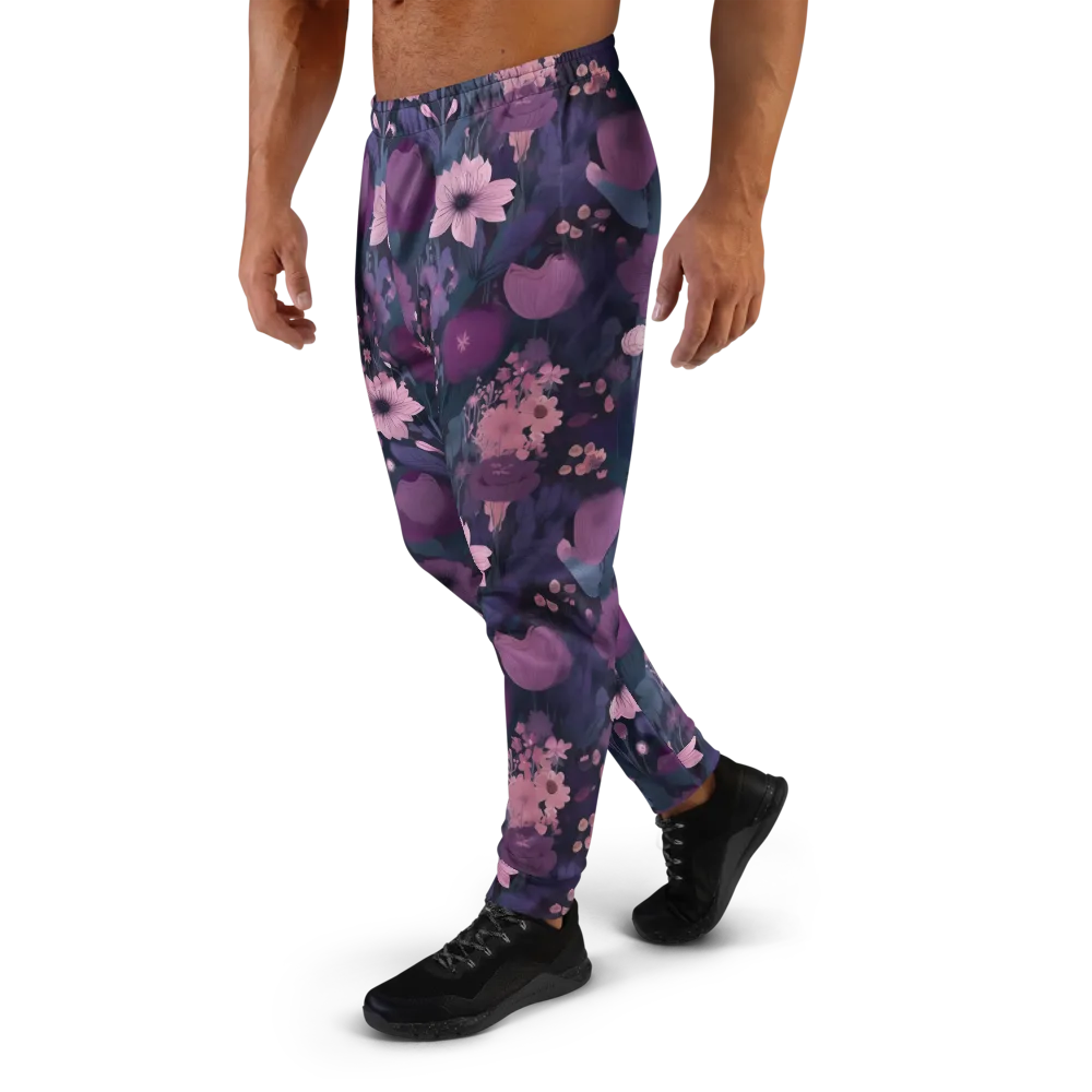 Afterdark Florals on Men's Joggers — Left