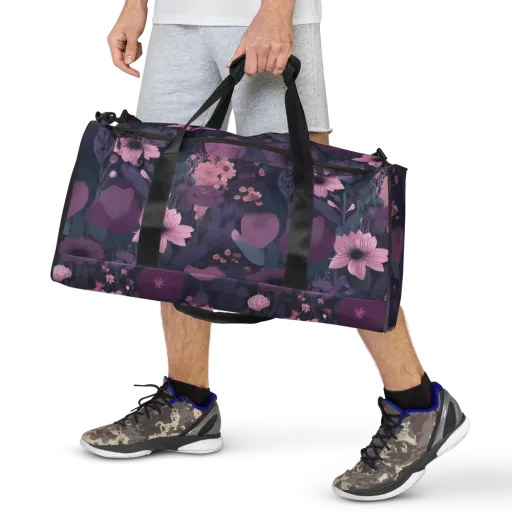 Afterdark Florals on a Duffle Bag