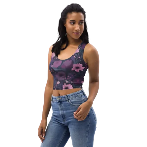Afterdark Florals on a Crop Top