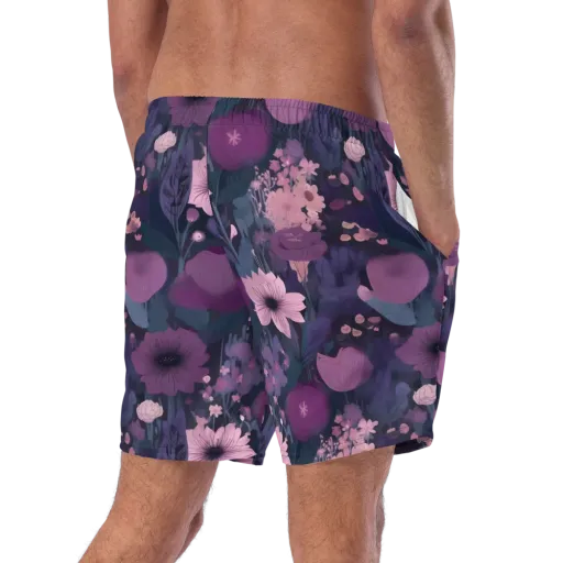 Afterdark Florals on a Swim Trunks