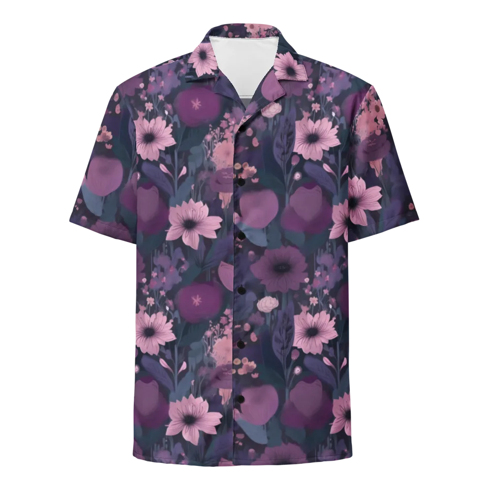 Afterdark Florals on Button Shirt — Front