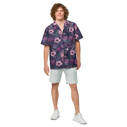 Afterdark Florals on a Button Shirt