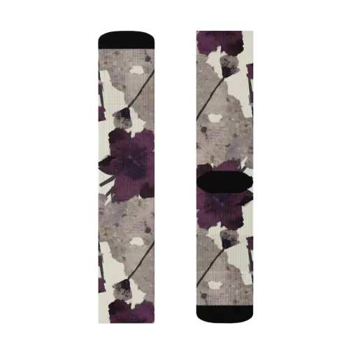Midnight Clematis on a Socks