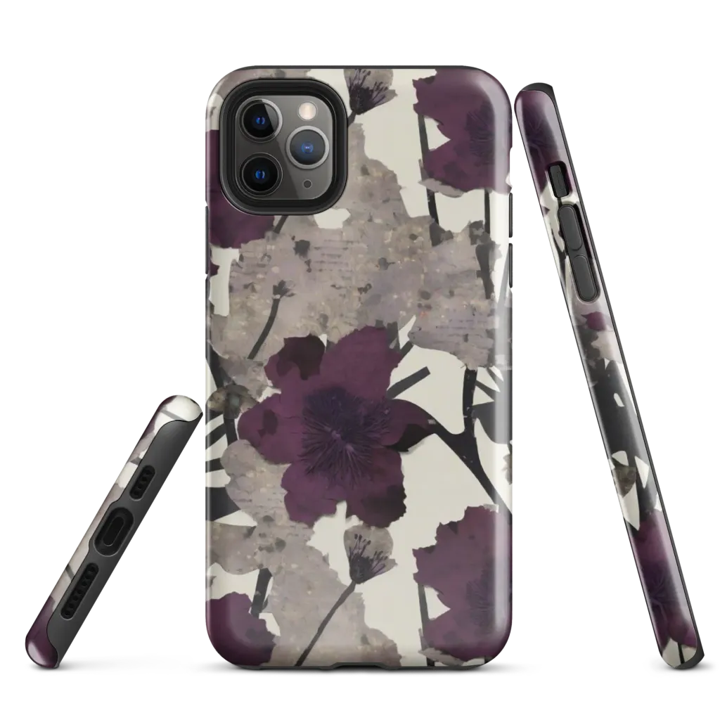 Midnight Clematis on Tough Case for iPhone® — Front