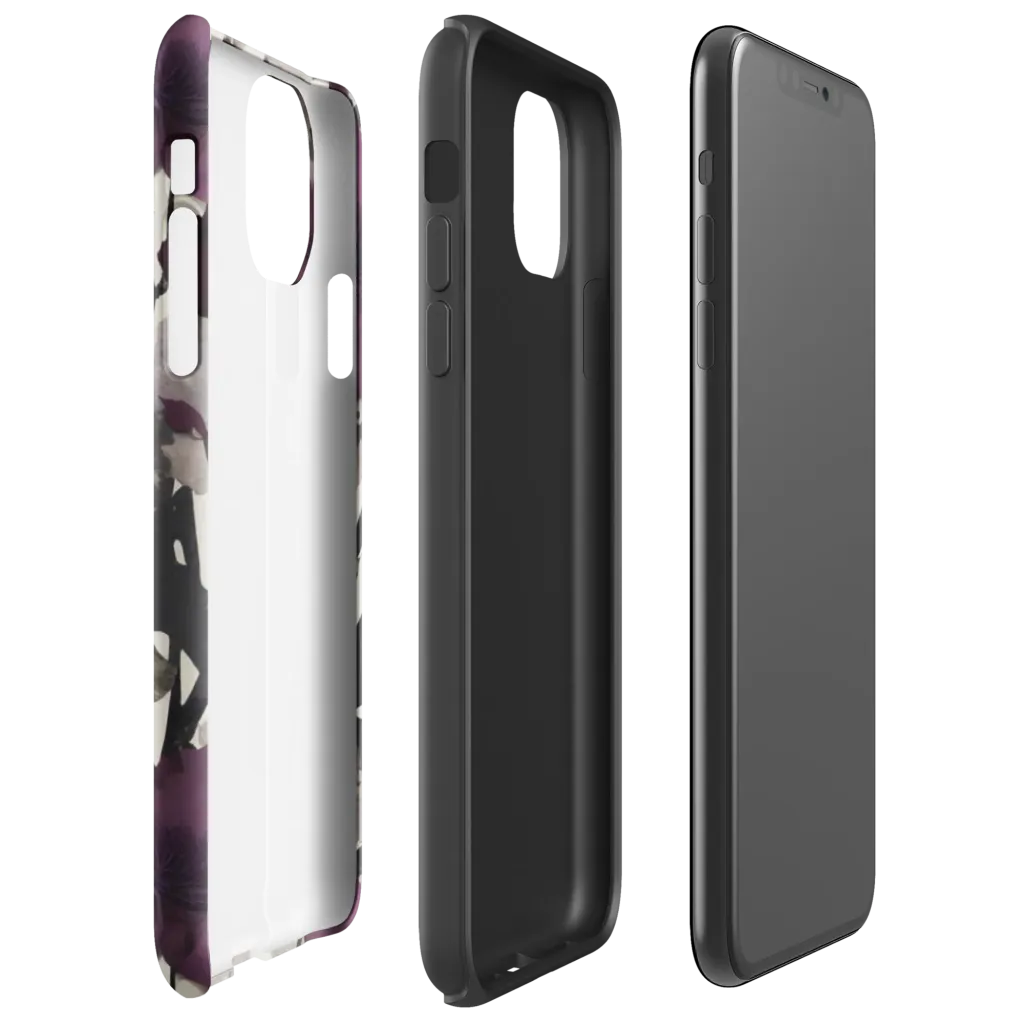 Midnight Clematis on Tough Case for iPhone® — Right