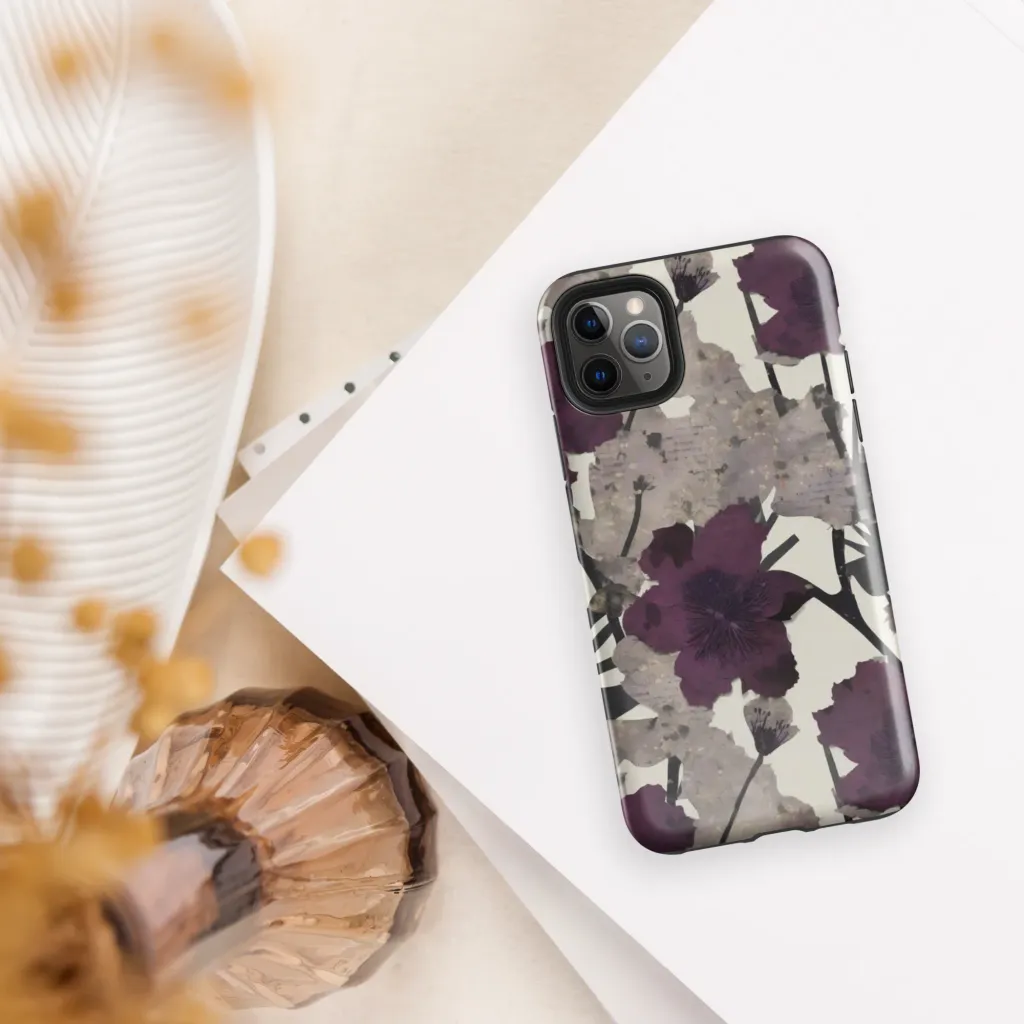 Midnight Clematis on Tough Case for iPhone® — Front