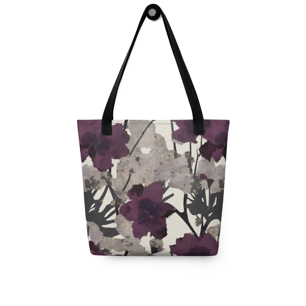 Midnight Clematis on Tote Bag — Front