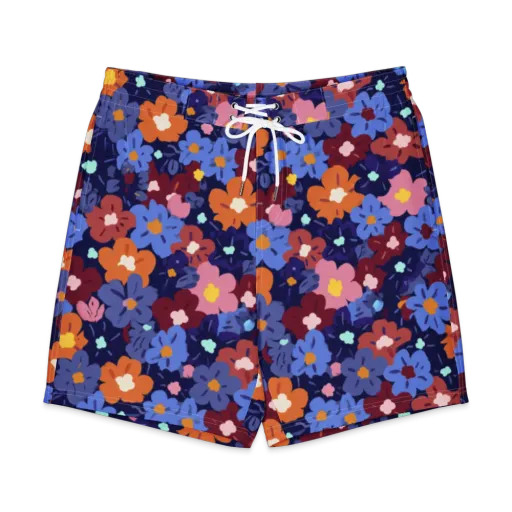 Electric Posy on a Men's Board Shorts