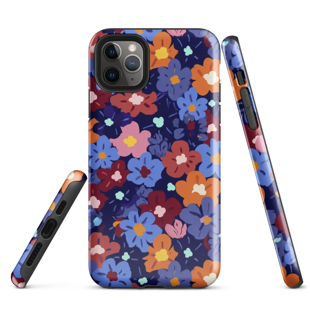 Electric Posy on Tough Case for iPhone® — Front