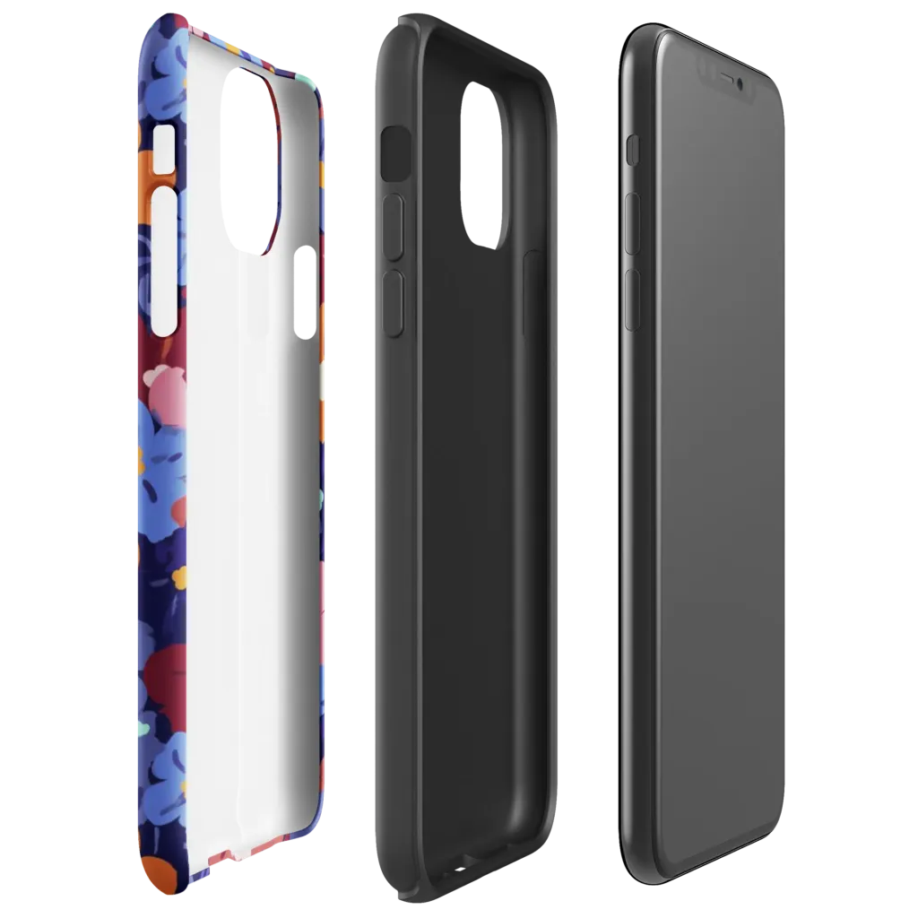 Electric Posy on Tough Case for iPhone® — Right