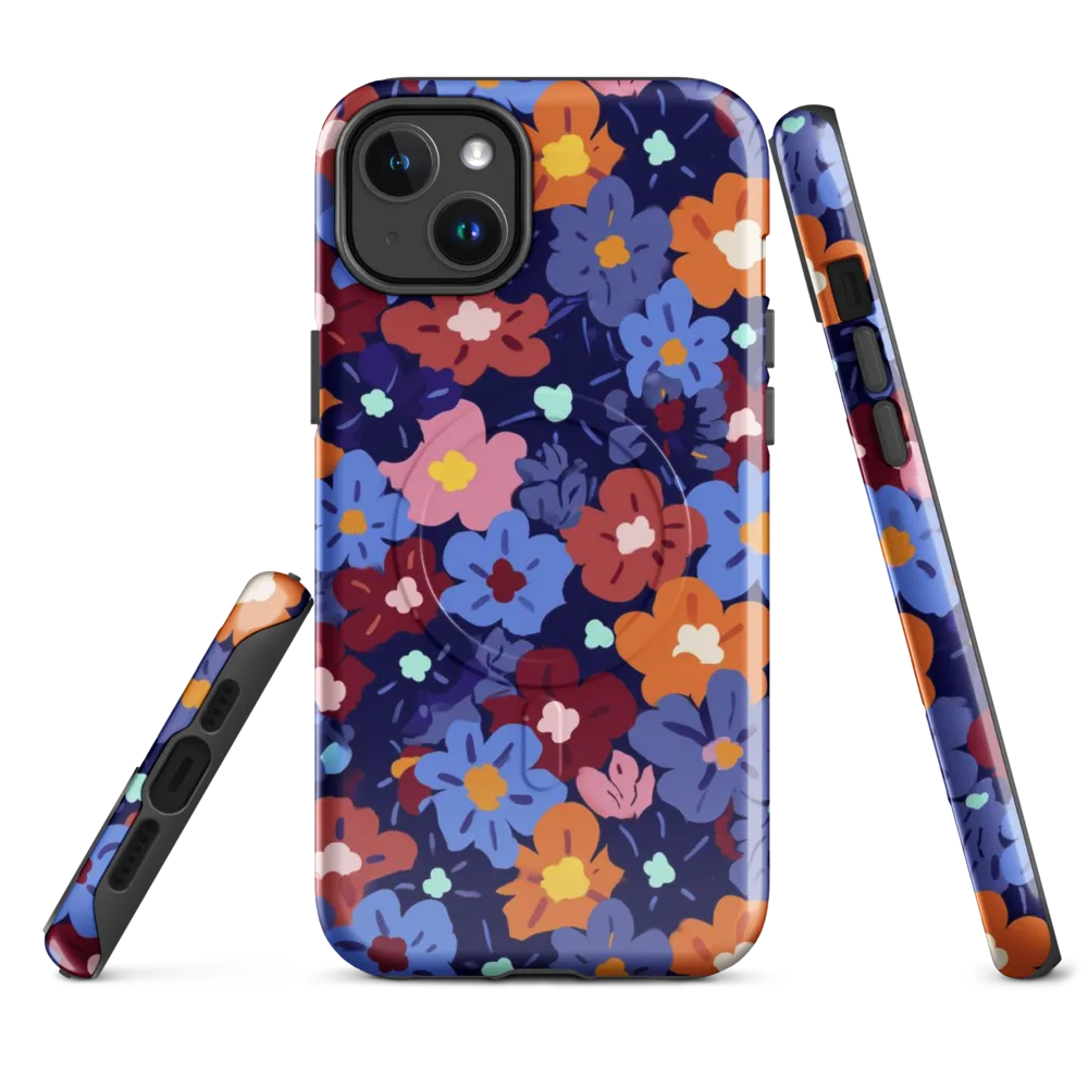 Electric Posy on MagSafe Tough Case for iPhone® — Front