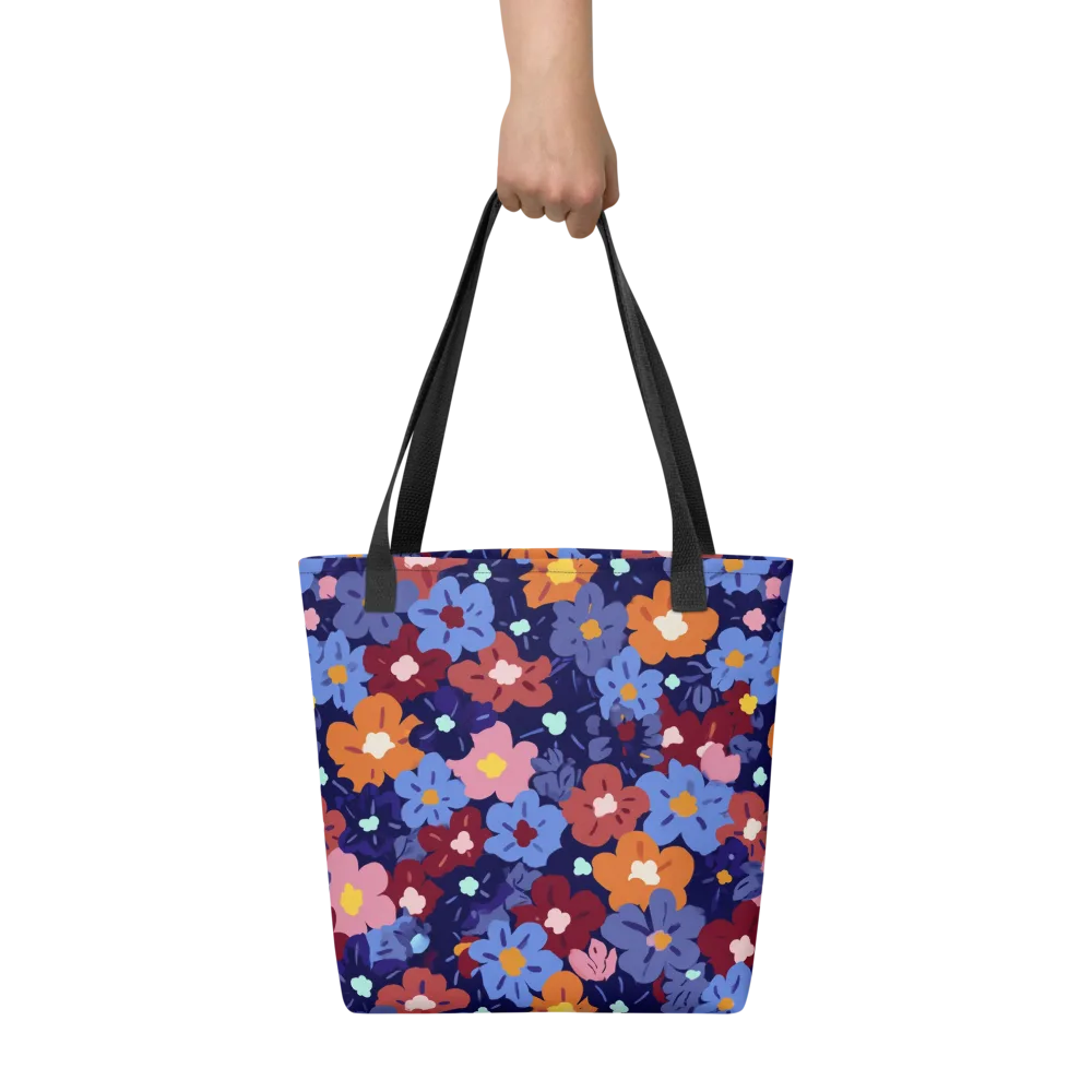 Electric Posy on Tote Bag — Front