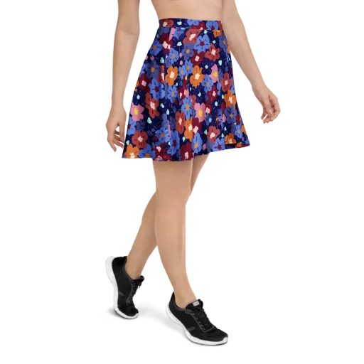 Electric Posy on a Skater Skirt