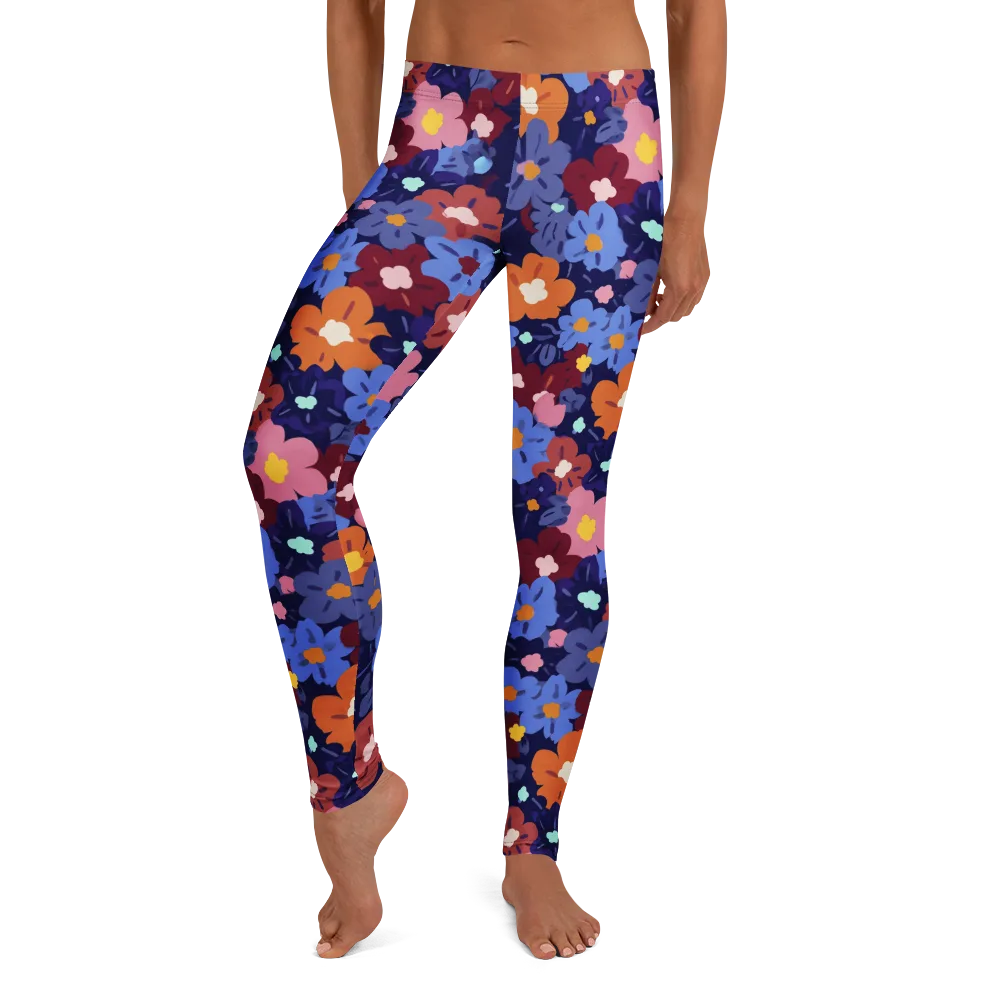 Electric Posy on Leggings — Front
