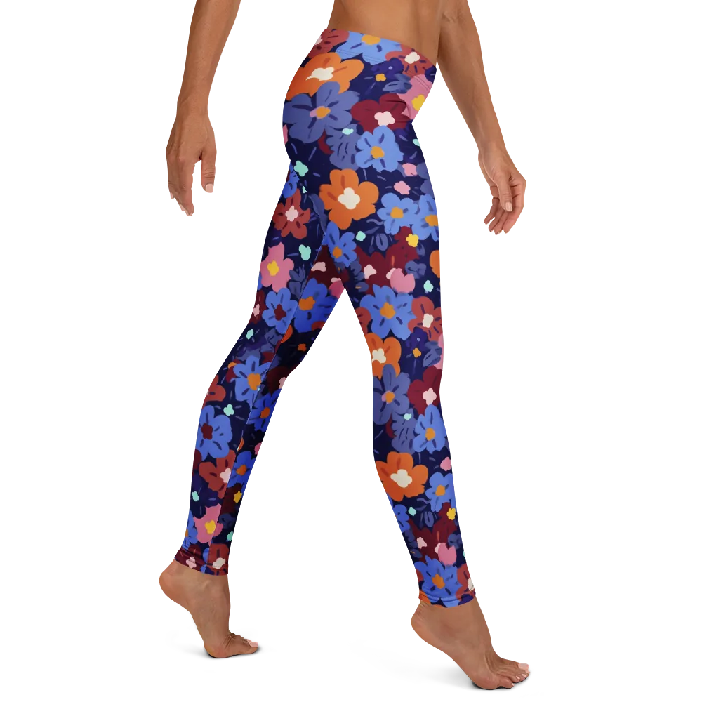 Electric Posy on Leggings — Right