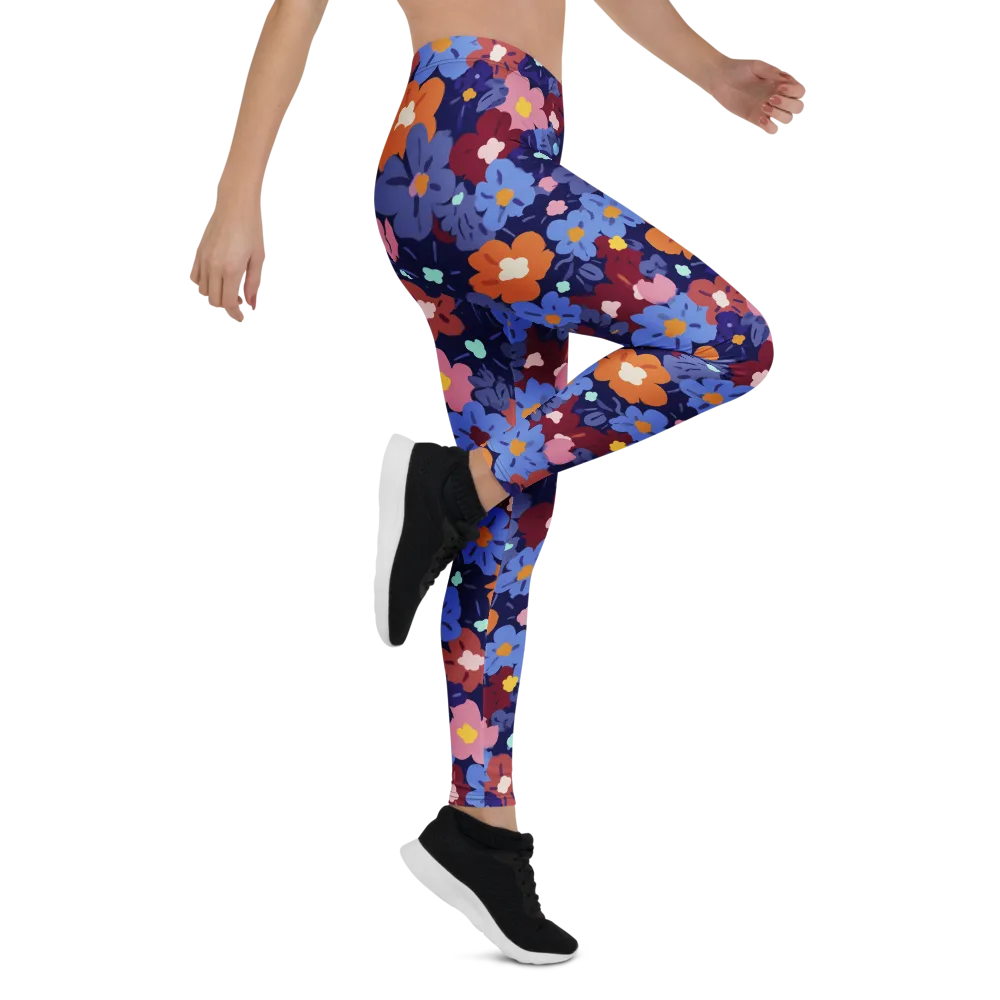 Electric Posy on Leggings — Right