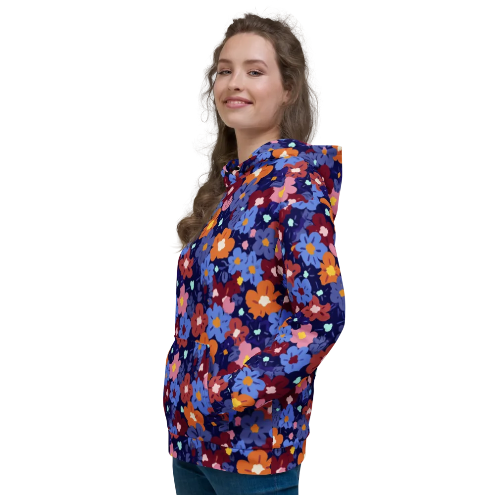 Electric Posy on Hoodie — Left