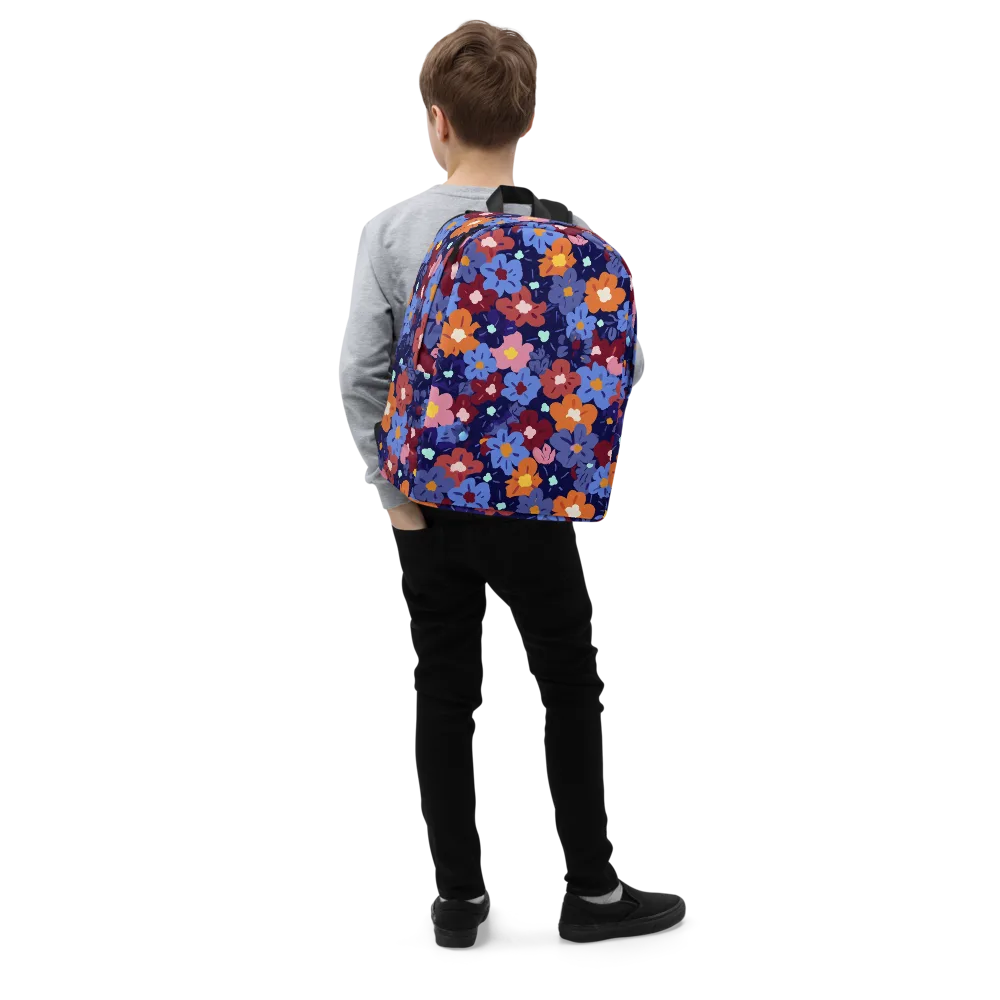 Electric Posy on Minimalist Backpack — Right Front