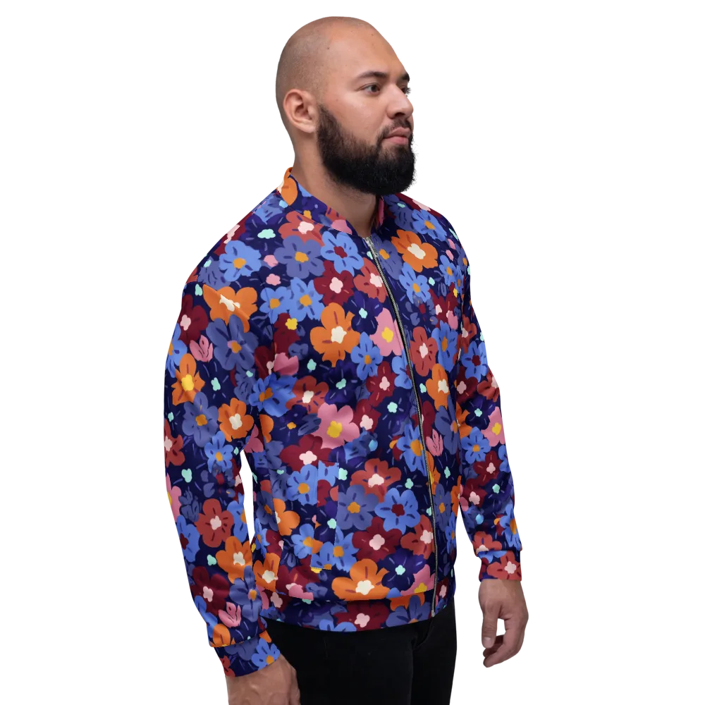 Electric Posy on Bomber Jacket — Right