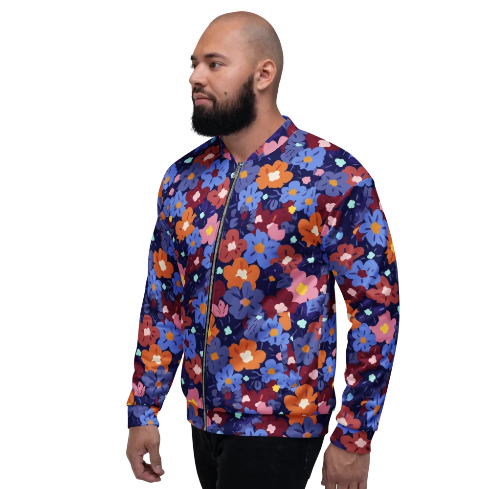 Electric Posy on Bomber Jacket — Left