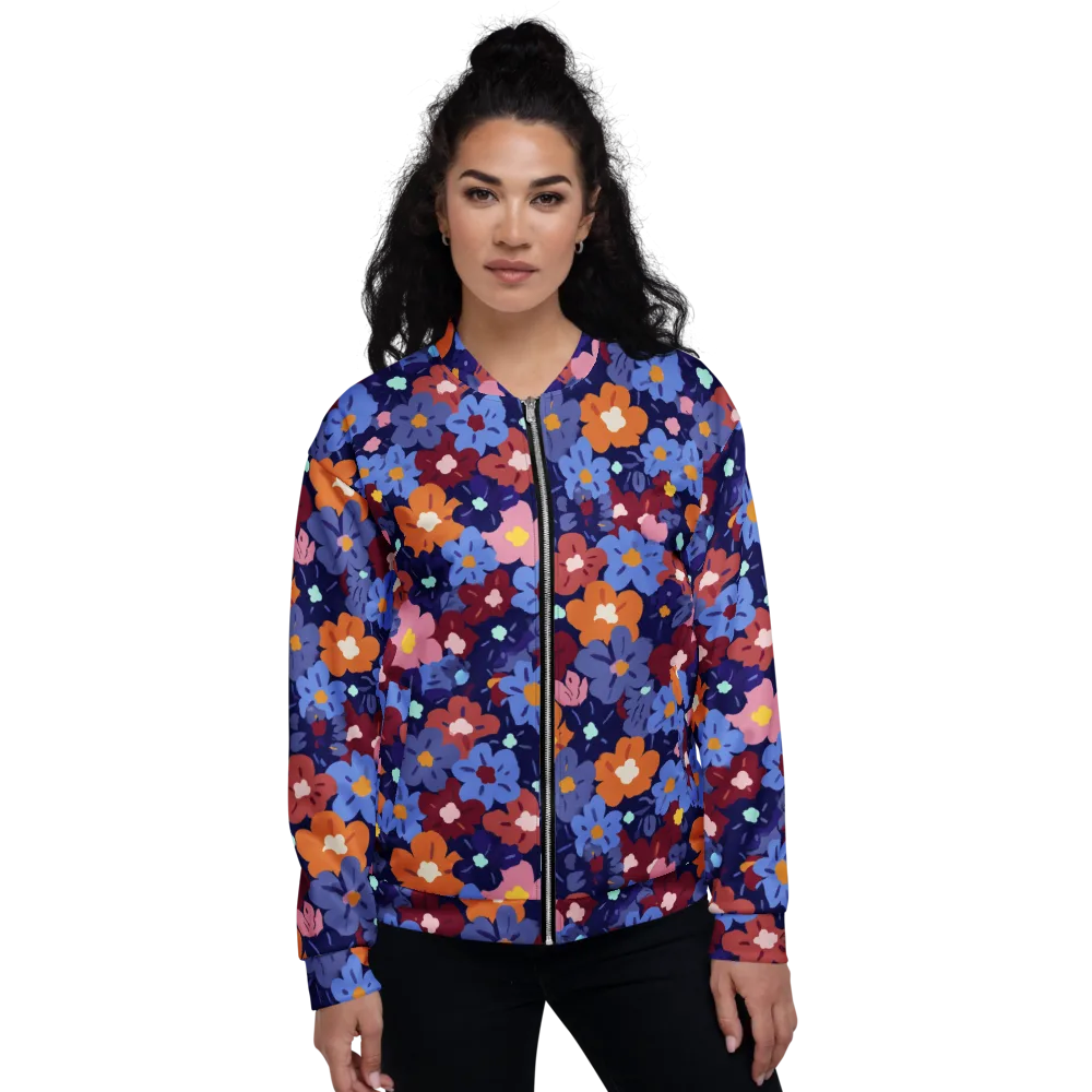Electric Posy on Bomber Jacket — Front