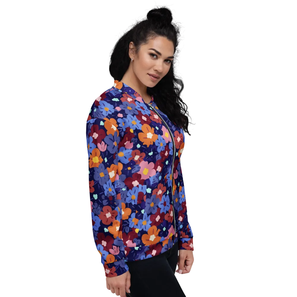 Electric Posy on Bomber Jacket — Right