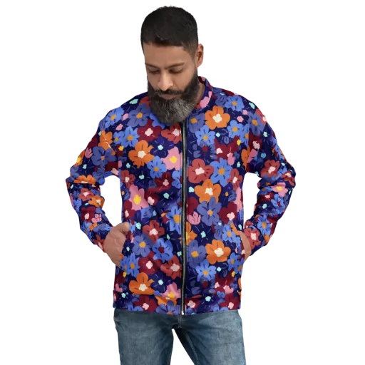 Electric Posy on a Bomber Jacket