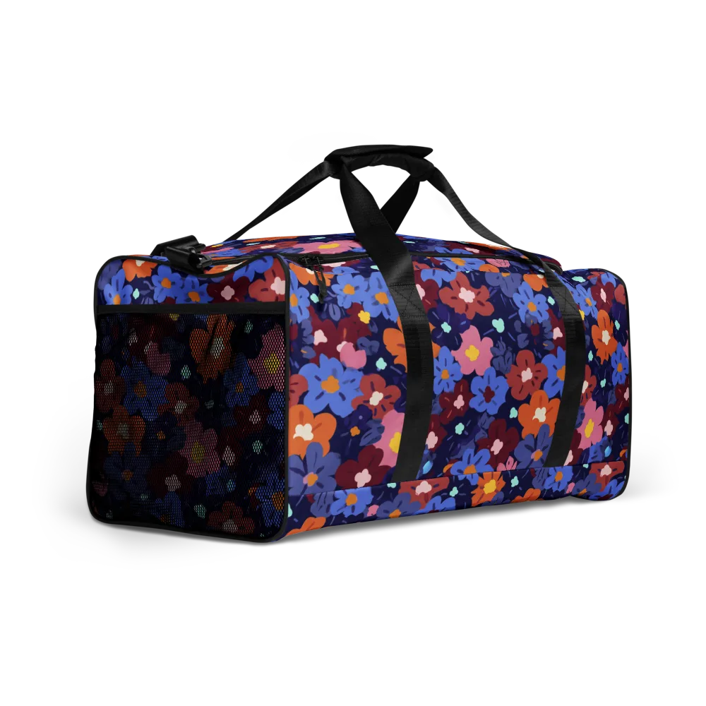 Electric Posy on Duffle Bag — Right Front